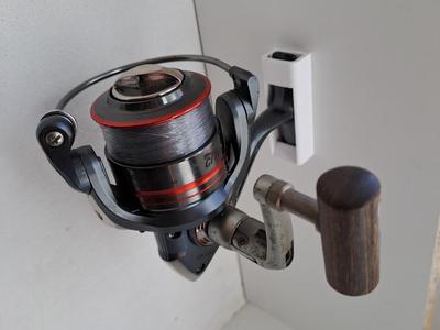 Fishing reel holder - wall mount