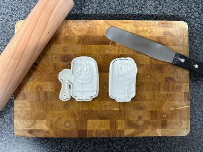 Bluey Cookie Cutters & Stamps (Granny Game)