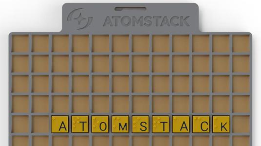 Universal Scrabble Puzzle Set-Braille Encoded ( AtomStack Letter guide)