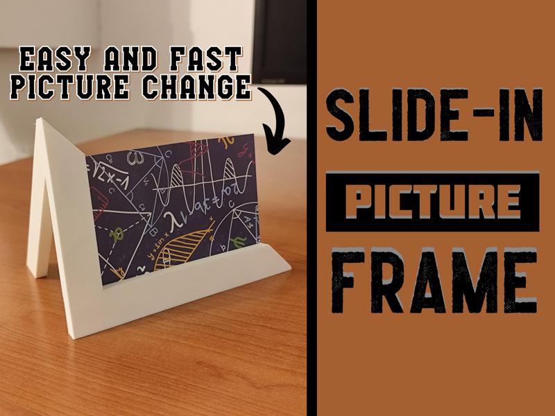 Modern Minimalistic Slide-In Picture Frame