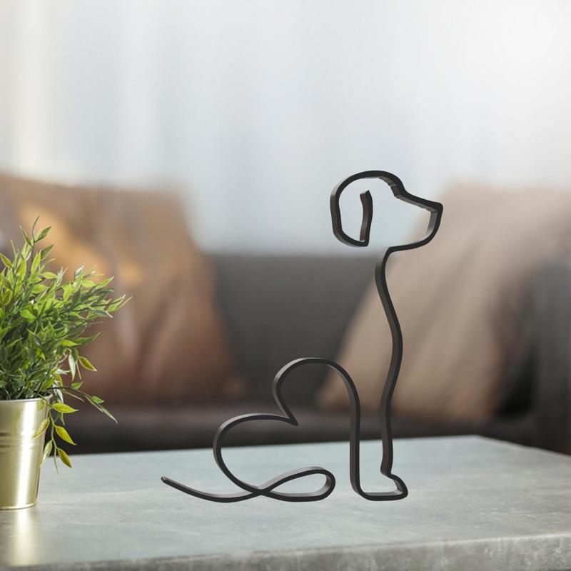 Dog Line Art, Modern, Minimalist