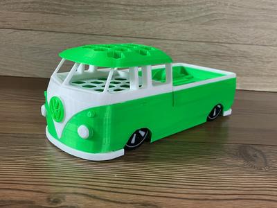 VW Bus Bulli T1 Pickup Pen Tool Holder with LED / VW Bus Bulli Pickup Stifte-Werkzeug Halter mit LED