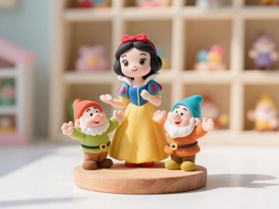 Snow White and the Seven Dwarfs Print in Place for A1 mini