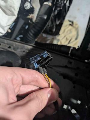 Bmw headlight connector housing yellow/grey/white