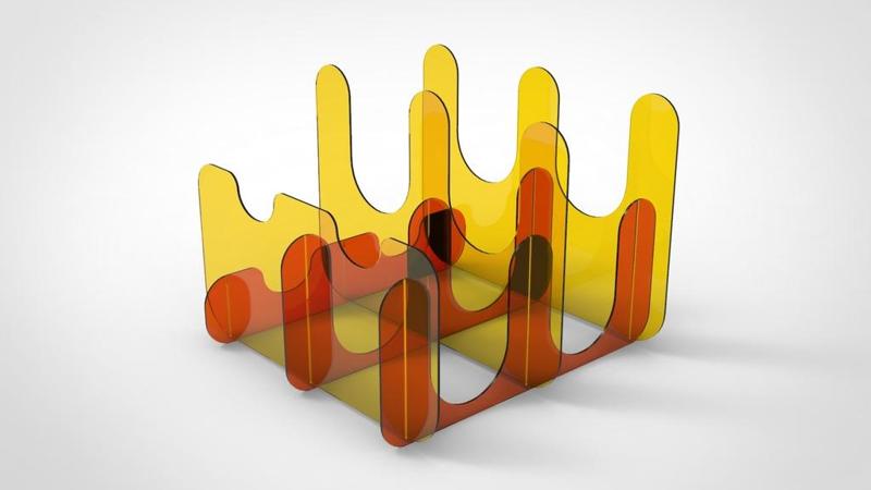 Wavy Wine Rack