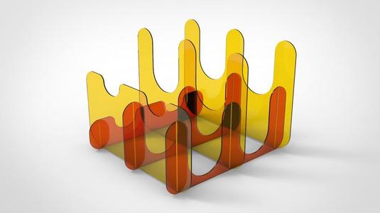 Wavy Wine Rack