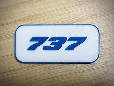 Boeing 737 ID Plate