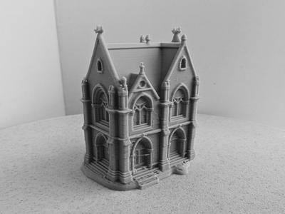 Medieval building miniature 001