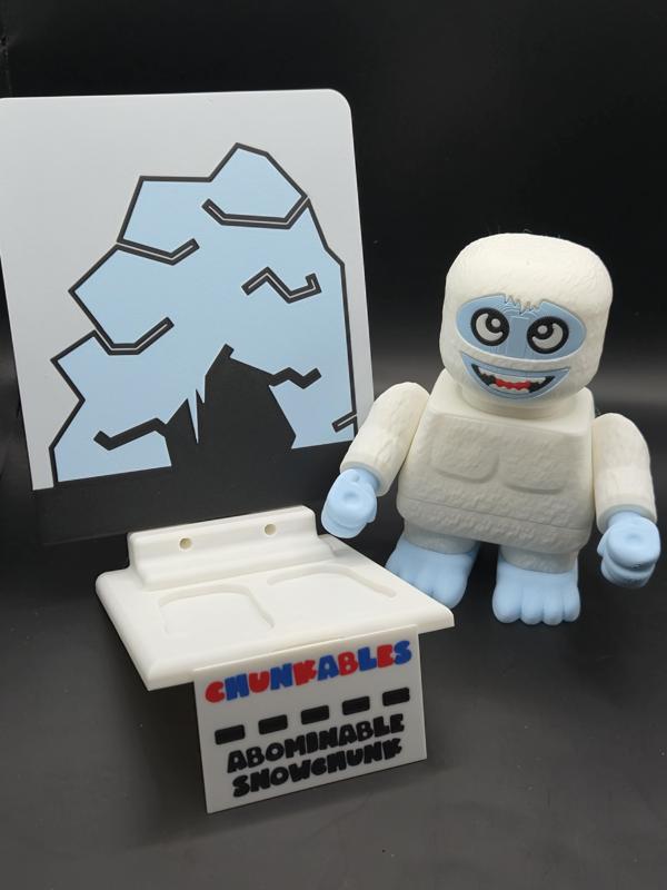 The Abominable Snowchunk Multicolor Nameplates and Backer.3mf