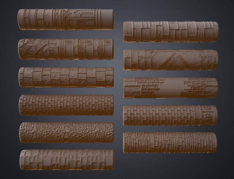 DnD terrain rollers – Walls and Surfaces