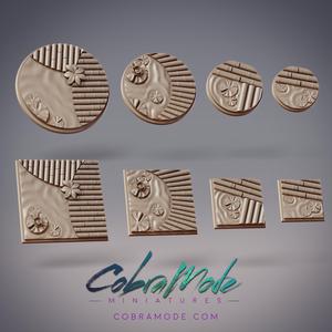 Bamboo Dock Base Pack (8pcs) - Round and Square Versions