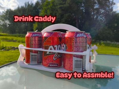 Collapsible Drink Caddy / Holder (6 Can Version!)