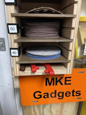 Sandpaper Rack Label