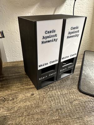 Cards Against Humanity with Lettered Lids