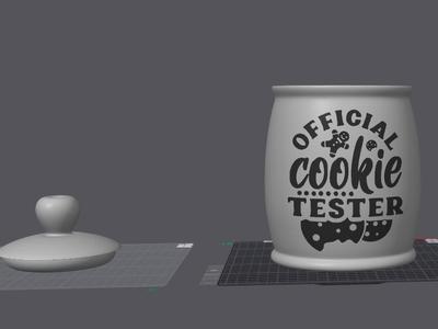"Official Cookie Tester" Cookie Jar