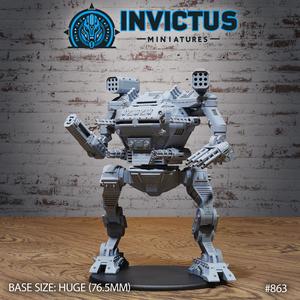 Bipedal Infiltrator Walking / Space Siege Engine / Battle War Robot / Roving Vehicle / Steampunk Construct / Cosmic Invasion Army / Cyberpunk Technology / Sci-Fi Encounter