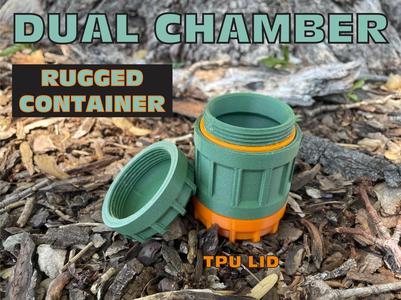 Dual Chamber Rugged Container - Waterproof