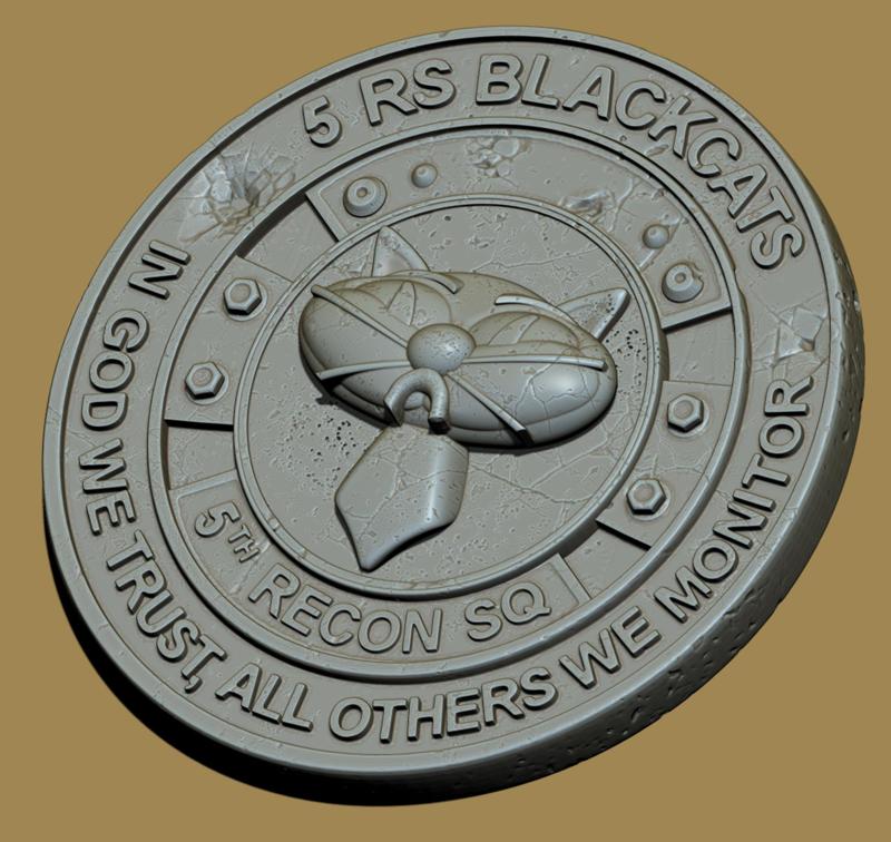 Blackcats 3D coin