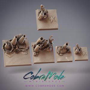Coral Reef Square Base Pack (4pcs)