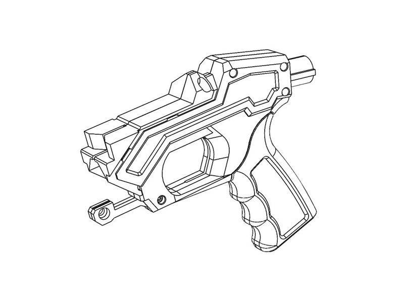 Nerf Rival Takedown Tactical Grip&Stock MOD ( with Stock Adapter )