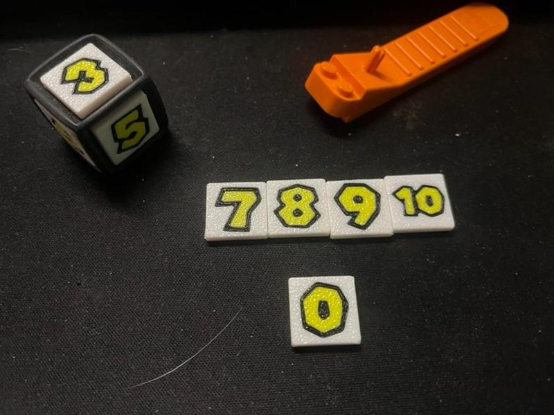 Danish brick compatible Mario Party tile 2x2