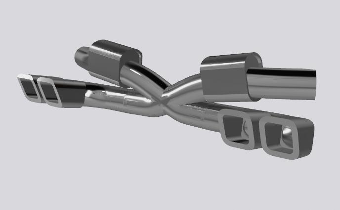 RC Exhaust System 1 10 SQUARE.stl