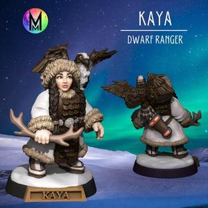 Dwarf Female Ranger - Kaya the Dwarf Hunter (Dwarf with bow )