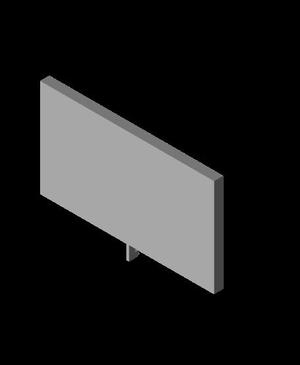 Rectangular Cubicle Shelf