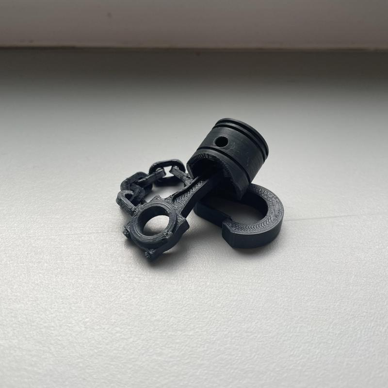 Piston&connecting rod keychain