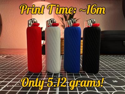 Grippy Bic Lighter Sleeve