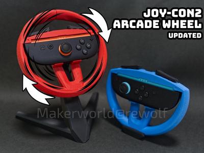Switch 2 Joy-Con2 Mini Arcade Steering Wheel