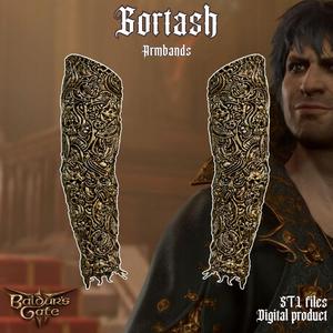 Gortash Fantasy Cloth of Authority Armbands Baldurs Gate 3