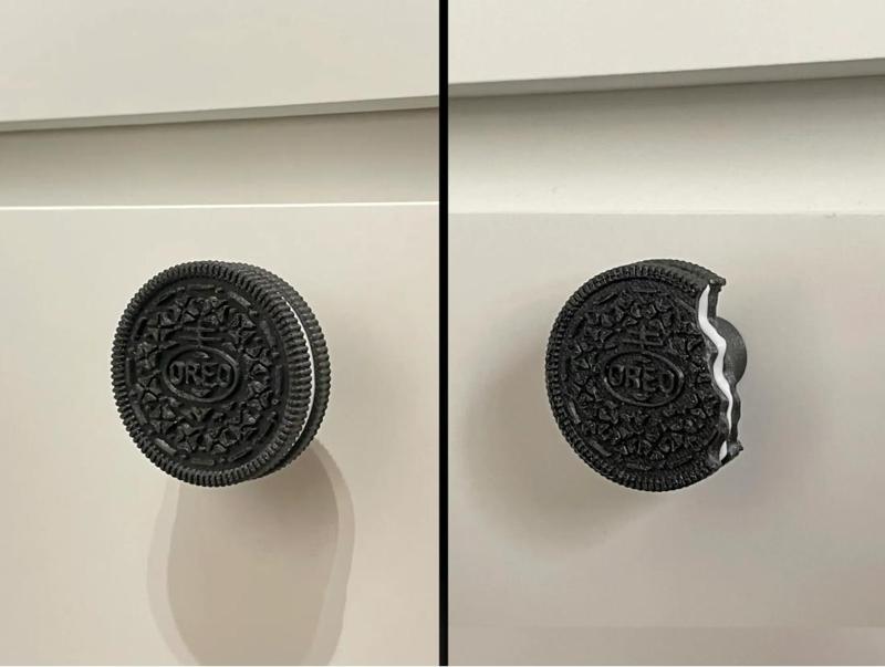 Delicious OREO Cookie Cabinet Drawer Knob / Cookie Bite Knob