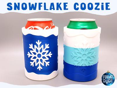 Snowflake Can Coozie