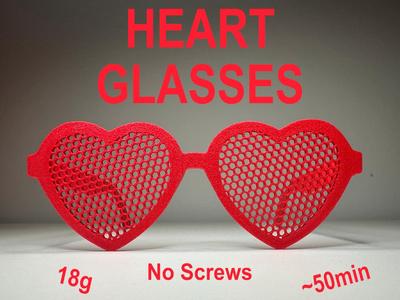 Heart Glasses - No Screw