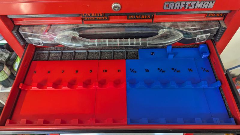 Pittsburgh Nut Driver tray for Gridfinity (REMIXED)