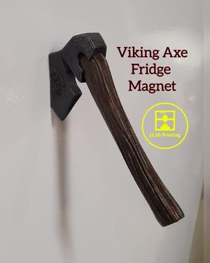 Viking Axe Fridge Magnet