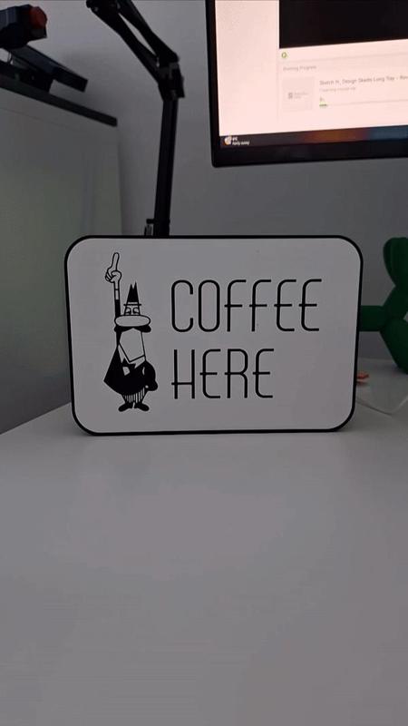 Coffee Lightbox Sign