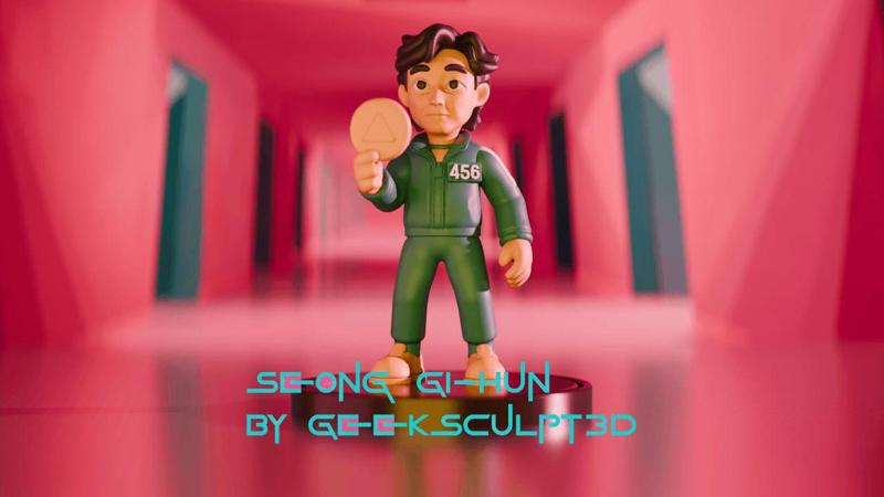 Squid Game Inspired Seong Gi-hun Player 456 Figurine