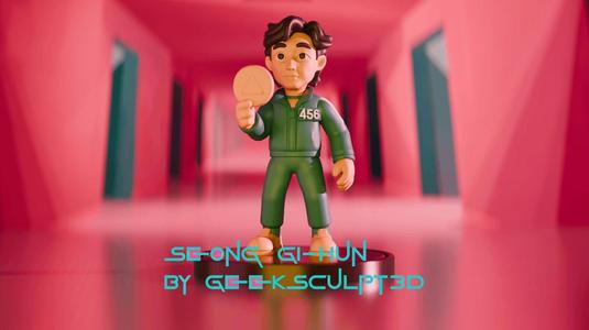 Squid Game Inspired Seong Gi-hun Player 456 Figurine