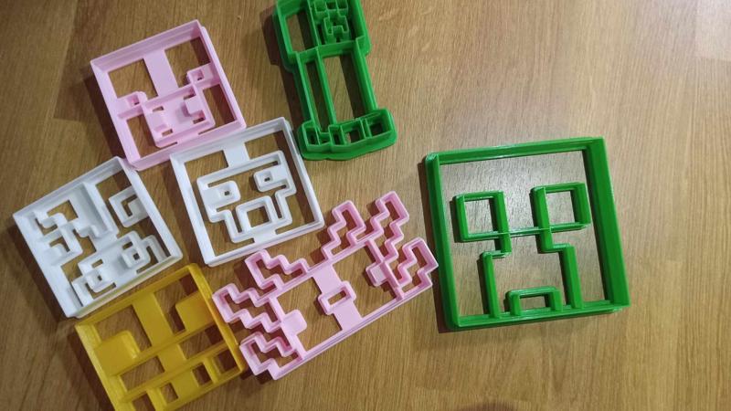 Minecraft Cookie Cutters set