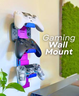 Wall Mounted Controller Holder - Print in Place Folding Bracket