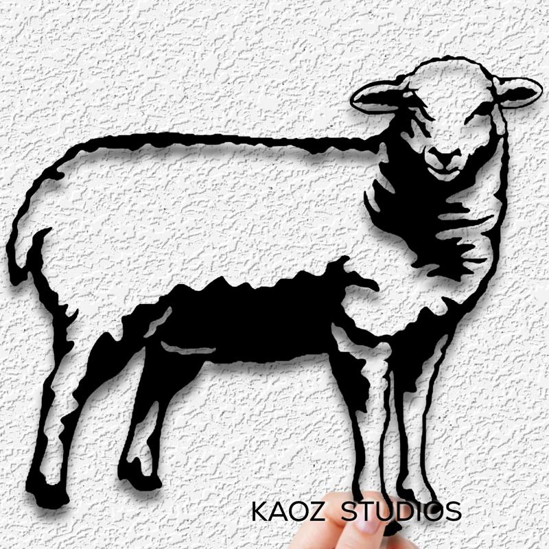 sheep wall art farm animal wall decor lamb decoration