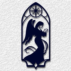 angel in the window wall art church decor