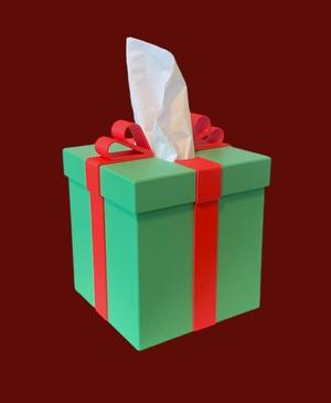 Christmas Present Tissue Box Cover