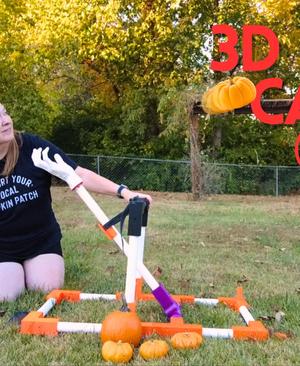 Backyard Catapult with PVC pipes