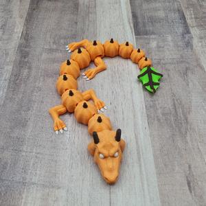 Pumpkin Dragon Flexi Articulated Print in Place