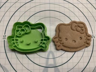 Hello kitty head cookie cutter