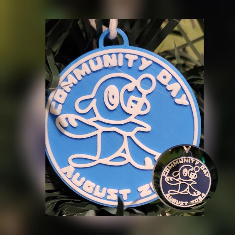 Pokemon Go Community Day #90 coin - Popplio Ornament