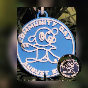 Pokemon Go Community Day #90 coin - Popplio Ornament